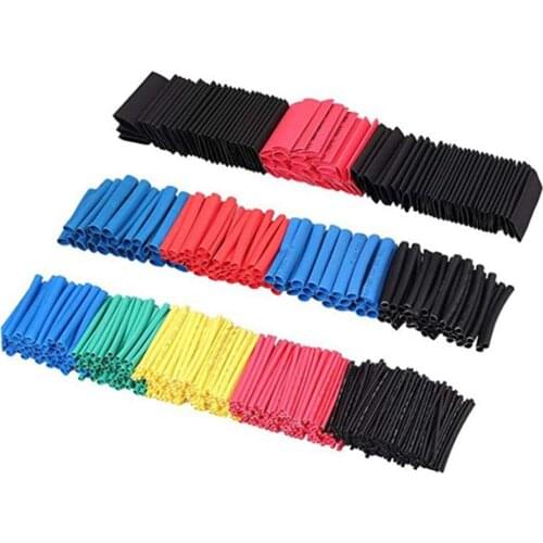 800 Pcs Eventronic Heat Shrink Tubing Electric Insulation Heat Shrink Wrap Cable Sleeve 5 Colors 12 Sizes