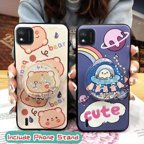 Waterproof Soft Case Phone Case For Wiko Y62 Back Cover Silicone Anti-dust phone stand holder