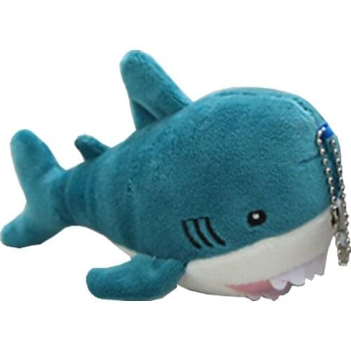 10PCS 15cm Little Shark Baby Bag Decoration Plush Mini Pendant Keychain Doll Ring Soft Toy