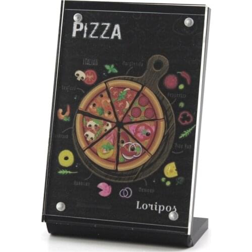 10pcs 21*29.7cm A4 Acrylic Magnetic Label Holder Stand Poster Banner Menu List Frame Advertising Desk Sign Holder Display Stand