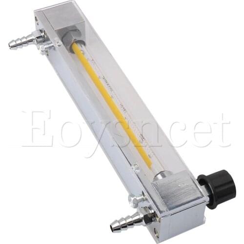 4.1x1.3x9.3" Acrylic LZB-6 Oxygen Flow Meter 80-1000 LPH Air Gas Flow Measuring Instrument fit 10mm Hose