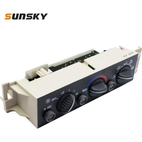 Car Air Conditioning Panel Control Switch for Chevrolet C1500 Suburban C2500 1996 1997 1998 1999 2000, 16231165, 9377805,599-006