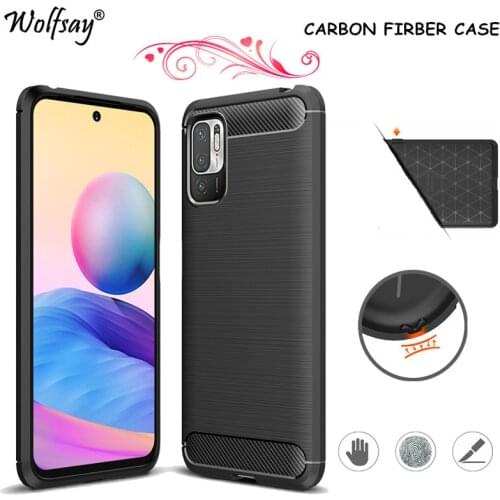 Carbon Fiber Cover For Xiaomi Redmi Note 10T 5G Case Silicone Full Cover Case For Redmi Note 10T 5G Case For Redmi Note 10T 5G