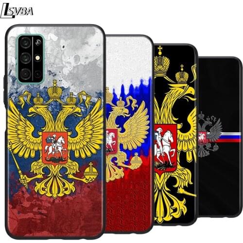 Russia Flag national emblem Soft TPU Cover For Honor 20 30 20S 20E 30i 30S V20 V30 Lite Pro Plus 5G Phone Case Shell
