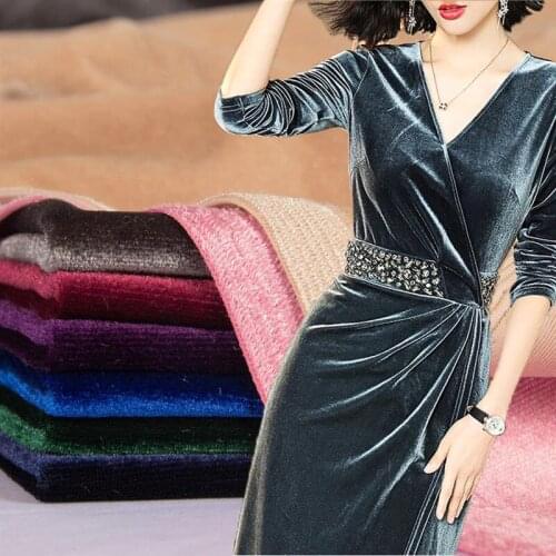 50*160CM All Side Elastic Velvet Fabric High Quality 144F 240g/ms Short Brushed Fabric For Stage Costumes And Toy Dolls