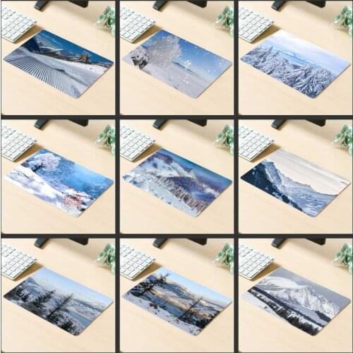 XGZ Landscape Game Mouse Pad Snow Mountain Landscape Office Computer Keyboard Diy Custom Logo Table Mat Rubber Non-slip Carpet