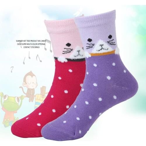 Hot Sale children socks spring & autumn cotton cartoon baby boys / girls socks 1-12 year kids socks 5 pairs /1 lot