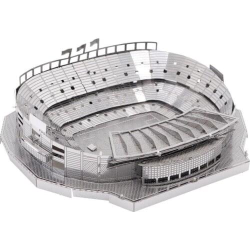 3D DIY Metal Puzzle CAMP NOU STADIUM 1:3500 Model Kits Laser Cut Assemble Jigsaw Toys Decoration for Children