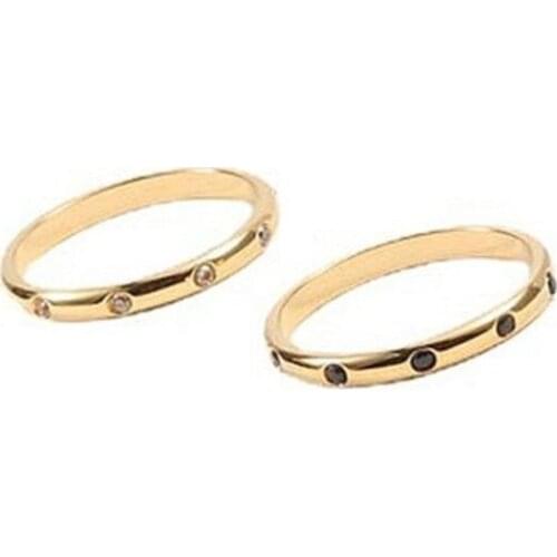 Stainless Steel Minimalist Rings Overlapping Superfine Personalized Gift For Womens Punk 2021 Fashion Accessories Jewellery