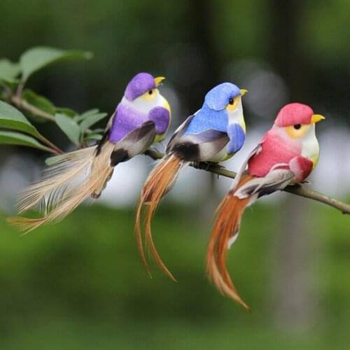 Many Types Fake Craft Birds Artificial Foam Feathers Mini Bird Decoration Mariage Table Birthday Party Wedding Decorations