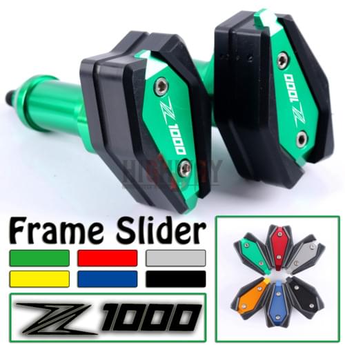 Motorcycle CNC Frame Crash Pad Engine Stator Sliders Protector Falling Protection For Kawasaki Z1000 2013-2018