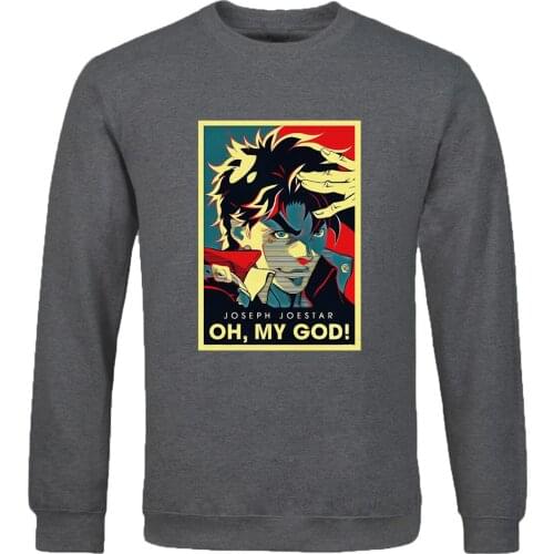 Mans Leisure Pullover new hoodie Men Sweatshirts 2020 spring autumn Streetwear outwear Jojo Bizarre Adventure Oh My God clothing