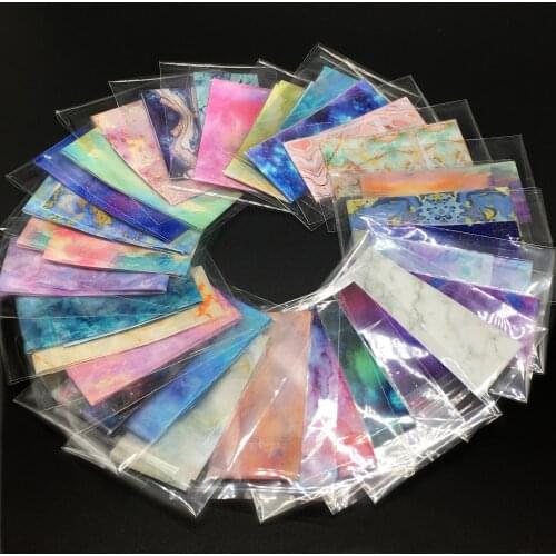 20/30/50 rolls Nails Foil Stickers Marble Stone Design Set for Manicure Starry Nail Art Transfer Paper Golden Nails Art Decals