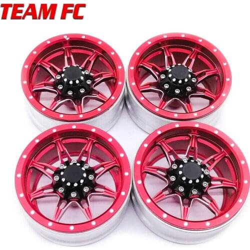 4PCS RC Rock Crawler Metal Wheel Rim 1.9 Inch BEADLOCK for 1/10 Axial SCX10 90046 TAMIYA CC01 D90 D110 TF2 TRX-4 TRX4 S11