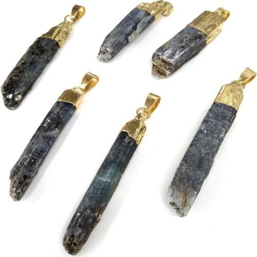 Natural Stone Hot Selling Trendy Agates Pendants Necklace Pendant for Jewelry Making DIY Necklace Accessorie Size 9X60mm