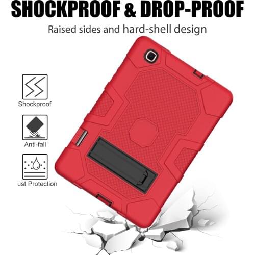 Tablet Case Cover Silicone For Samsung Galaxy Tab S6 Lite10.4 2020 SH-P610 P615 Kickstand Dual Armor Back Cover Cas