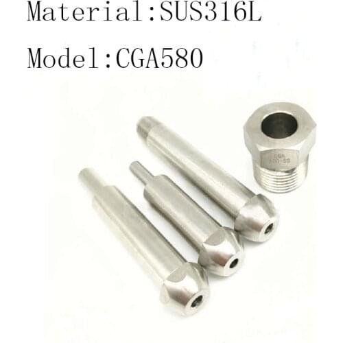 CGA580 cylinder valve connector