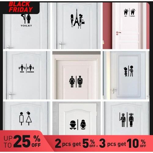 Toilet Sticker Home Decorations Pvc Decal Wall Decal Vinyl Toliet WC Wall Stickers Wallpaper Home Decor Wall Decals