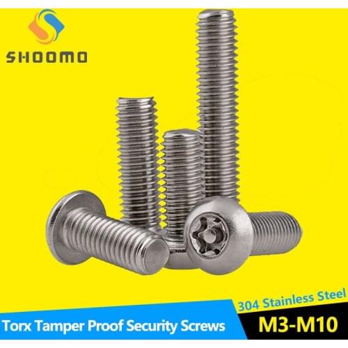 Torx Button Head Tamper Proof Screws Bolt Button Head Torx Security Screws Tamper Proof Screws