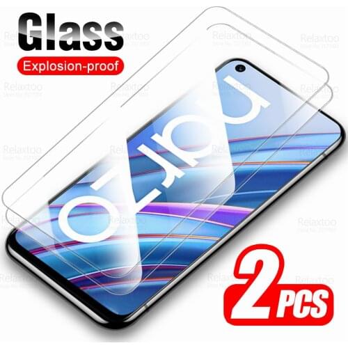 2pcs Tempered Glass For Oppo Realme Narzo 30 4G Glass Screen Protector Realmi Narzo30 6.5" RMX2156 Guard Armor Protective Film