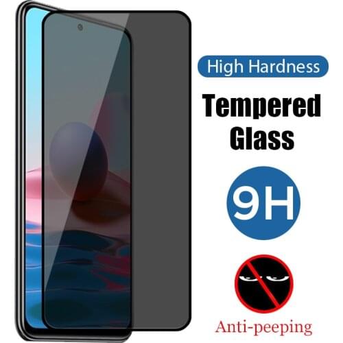 Protective Privacy Glass for Redmi Note 9 9S 9T 10 Pro 5G Max Plus Screen Protector Glass for Redmi Note 6 7 8 8T Pro Plus