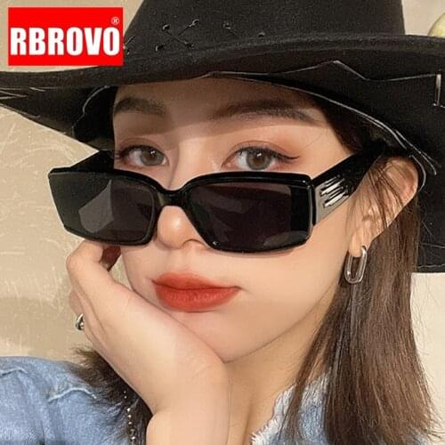 RBROVO 2021 Square Women Sunglasses Classic Sun Glasses Women Vintage Brand Designer Sunglasses Women Hip Hop Gafas De Hombre