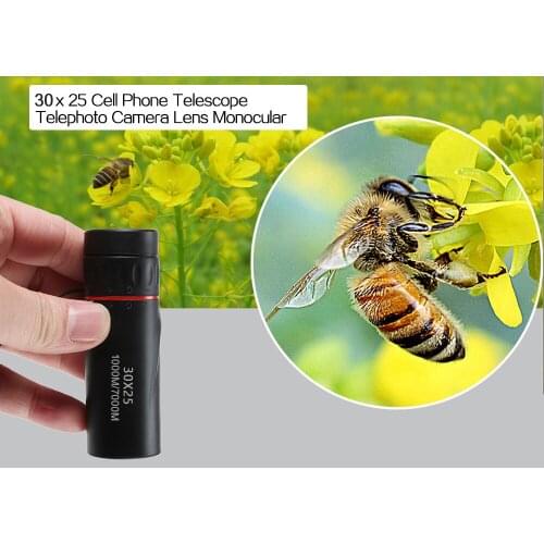 1PC High Definition Monocular Telescope 30X25 Waterproof Mini Portable Military Zoom 10X Scope For Travel Hunting WB 042