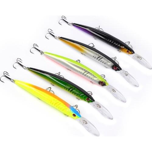 1pcs 12.5g15.2cm Minnow Fishing Lure Wobbler Crankbait 3D Eyes Plastic Artificial Hard Baits Peche Bass Trolling Pike Carp Lures