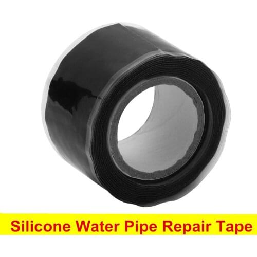 1pc Universal Waterproof Black Silicone Repair Tape Bonding Home Water Pipe Repair Tape Strong Pipeline Seal Repair Tape