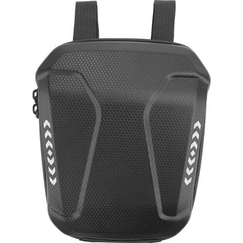 2021 Top Waterproof Scooter Handlebar Bag EVA Hard Shell Folding Bike Electric Scooter Storage Front Hanging Bag Pack