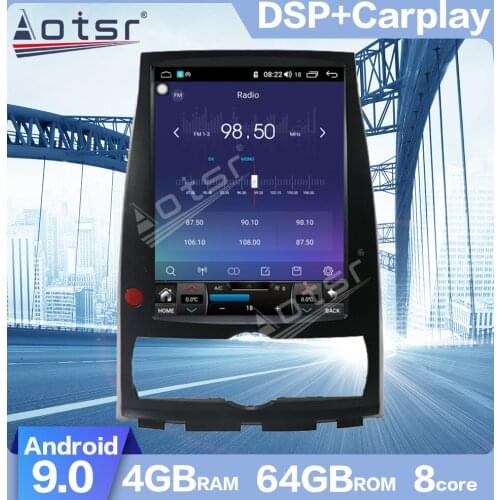 AOTSR PX5 Android 9.0 Tesla style Car GPS Navigation For Hyundai Rohens Genesis Coupe Multimedia Player Radio Carplay Fast boot