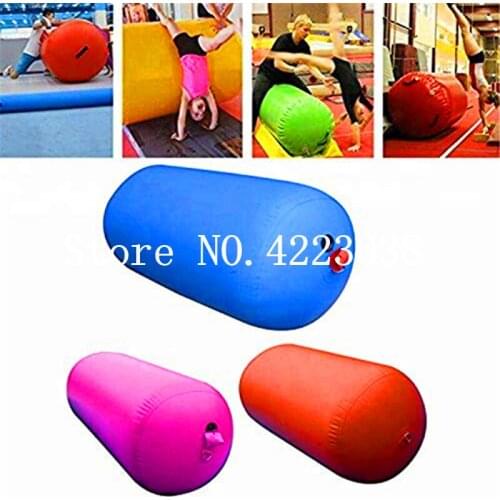 Free Shipping 0.7m Dia 1m Long Inflatable Air Roller, Air Tumble Roll For Gym,Inflatable Gymnastics Air Barrel
