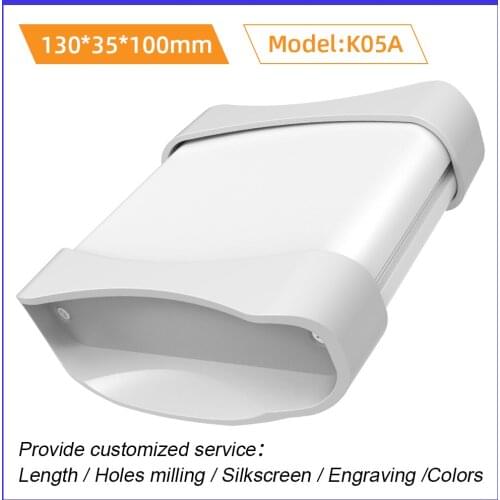 Battery Power Supply Metal Enclosure Customized Protect Plastic End Panel Chassis Laser Box K05A 130*35mm