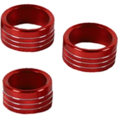 Center Console AC Radio Switch Knob Cover For RAM 1500 2018+ Red