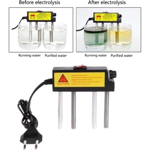 Electrolyzer Quick Water Quality Testing Electrolysis Iron Bars TDS Tester Aquarium Supplies EU Plug