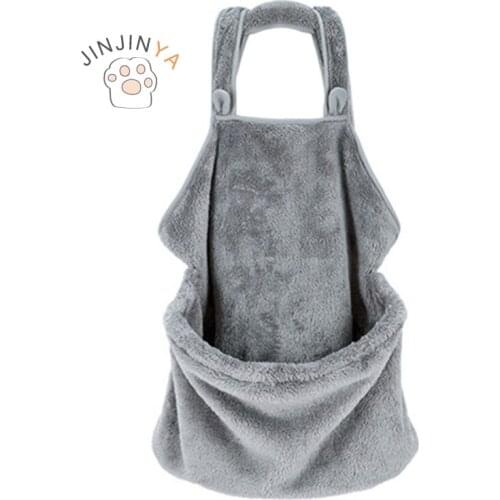 Coral Fleece Apron Anti-adhesive Hairy Kangaroo Pocket Warm Nest Cat Bag Hug Cat Home Service Ball Prevent Cat Stress Response