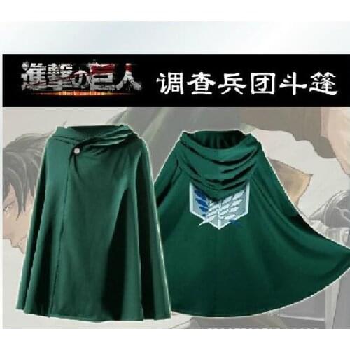 Attack on Titan Eren Jager Anime Cosplay Costumes Cosplay Hoodies Print Green Black Long Sleeve Top
