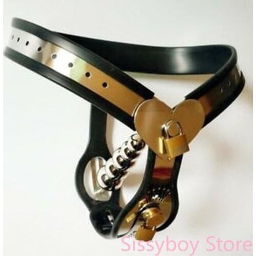 HOT Female Chastity Devices Heart-shaped Chastity Belt Adjustable Chastity Pants dildo virgin