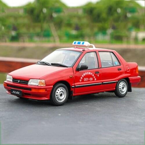 Diecast 1:18 Scale Xiali Taxi TJ7100 Alloy Car Model Vehicle Adult Souvenir Collection Toy Show Decoration Ornament Display Gift