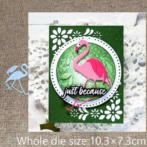 XLDesign Craft Metal stencil mold Cutting Dies Flamingo bird decoration scrapbook die cuts Album Paper Card Craft Embossing