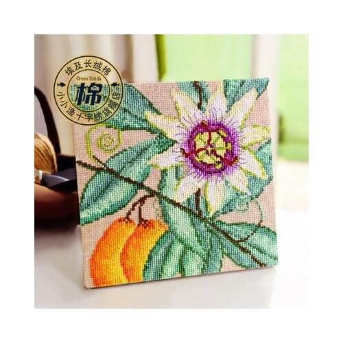 MT Cross 201-10 [fruit and flower] cross stitch set in Egyptian cotton Restaurant