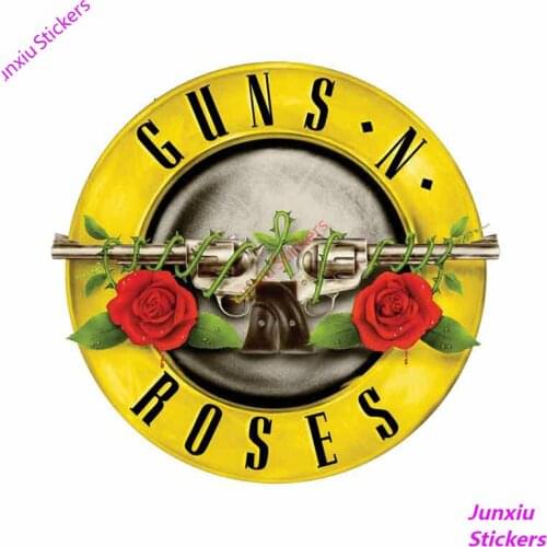 Guns N Roses Sign Funny Colorful Car Stickers and Decals JDM RV VAN DIY Fine Decal for Bumper Trunk Truck KK Material KK12*12cm