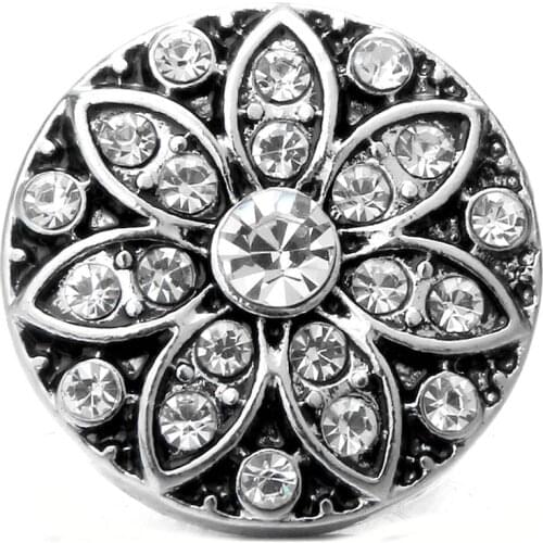 New Arrival 18-20mm Metal Snap Jewelry Crystal Snap Button fit Boom Life Ginger Snap Bracelets Bangles Women snaps Jewelry