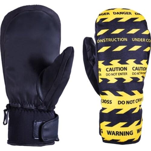 Men Women Winter Ski Gloves Warm Snowboard Gloves Snowmobile Riding Gloves with Fleece Waterproof and Windproof