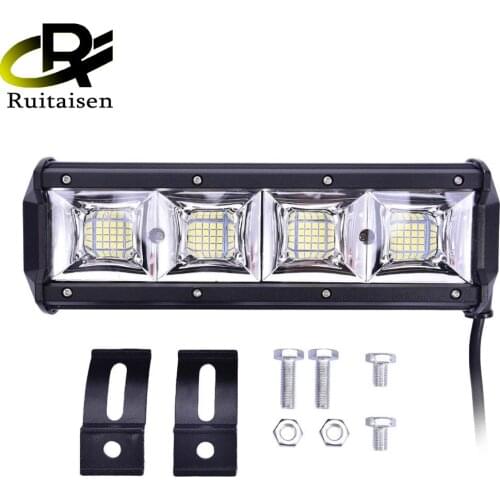 RUITAISEN-9 inch 192W Work Light LED Bar Warning Light for Offroad 4x4 JEEP ATV Truck Driving Fog Lamp White DC12V 24V