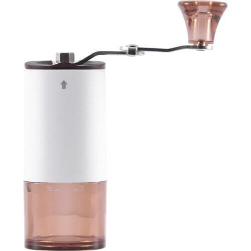 Manual Coffee Grinder Portable Mini Hand Grinder Coffee Bean Grinder Pepper Spice Mills Machine Barista Kitchen Tool White