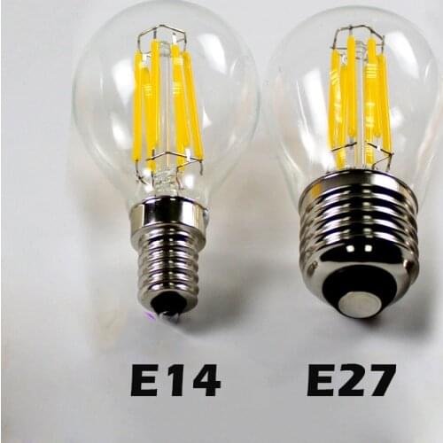 LED Bombillas Light E27 Edison Glass Lamp G45 Led Filament Bulb E14 4W 8W 12W Antique Retro Vintage Led Bulb 220V