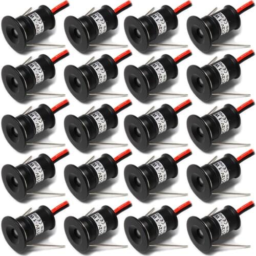 Led Mini Down Light 1W Dimmable Spot Light Recessed Spotlight 12V Ceiling Light Aluminium Downlight Black White Silver Shell