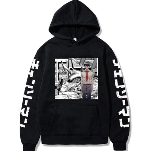 Hot Anime Chainsaw Man Hoodie Anime Graphic Hoodie for Men Sportswear Cosplay Adult Clothes