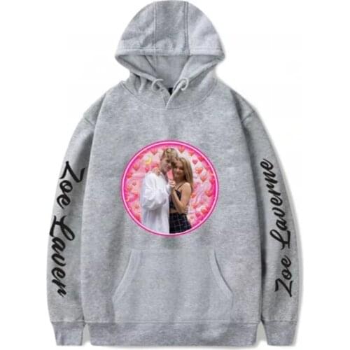 Zoe Laverne Hoodies Winter Thickening Couples Sweatshirt Oversize Fashion Women Men Hoodie Harajuku Popular Hooded Pullover Tops